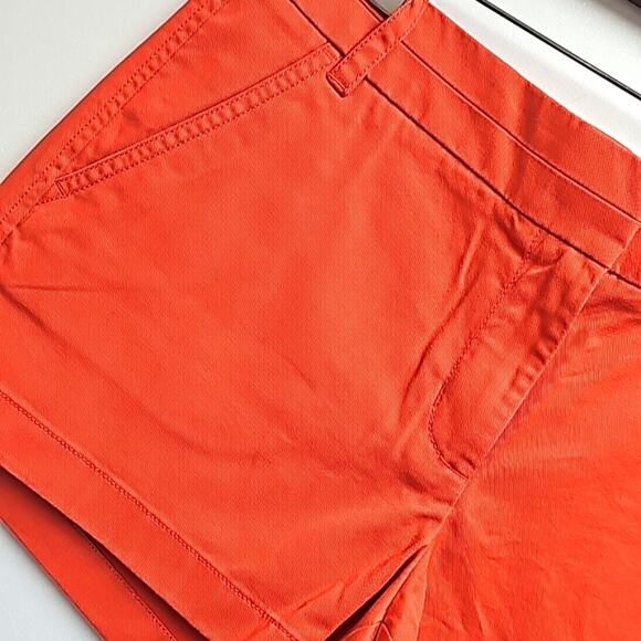 J. Crew Womens Chino Shorts 4 Pockets Beltloops Zip & Hook Closure Size 8 (NWOT) - Picture 3 of 8